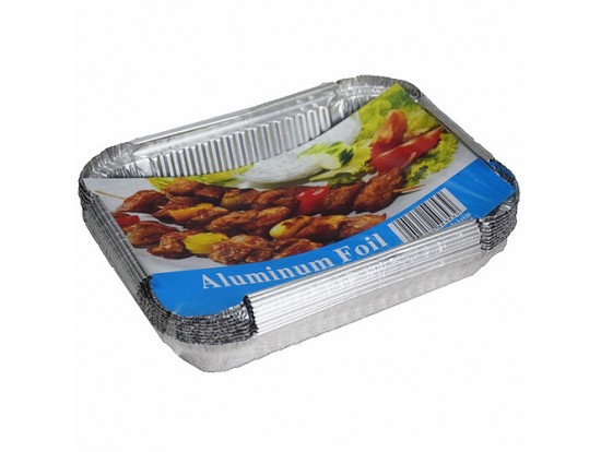 (10P/SET)196*125*53MM10PCS ALUMINUM FOIL PLATE